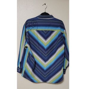 2000s Y2K Streetwear Mecca Blue Button-Up Shirt Men’s Large – Minor Bleach Spots